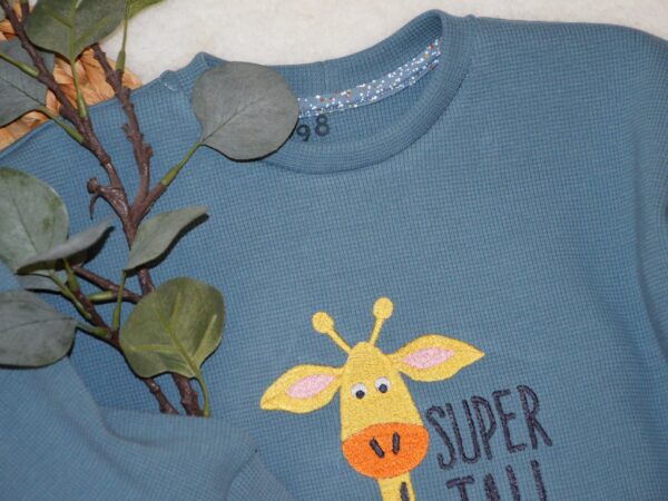 Oversized Sweater "SUPER TALL" in Rauchblau- Gr. 98 – Bild 2