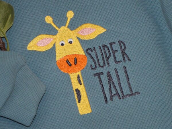 Oversized Sweater "SUPER TALL" in Rauchblau- Gr. 98 – Bild 3