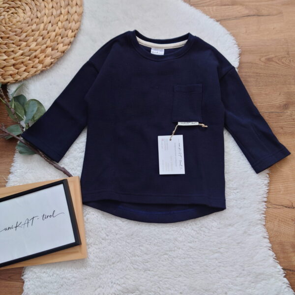 Waffelstrick-Pulli „Midnight Blue“ 💙🌙  - Gr. 86