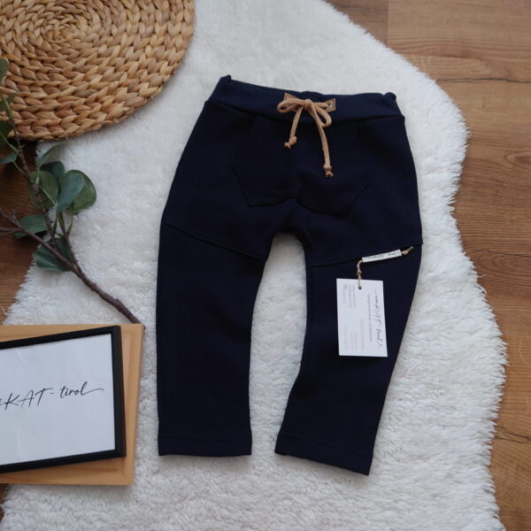 Waffelstrick-Hose „Midnight Blue“ 💙🌙 - Gr. 86