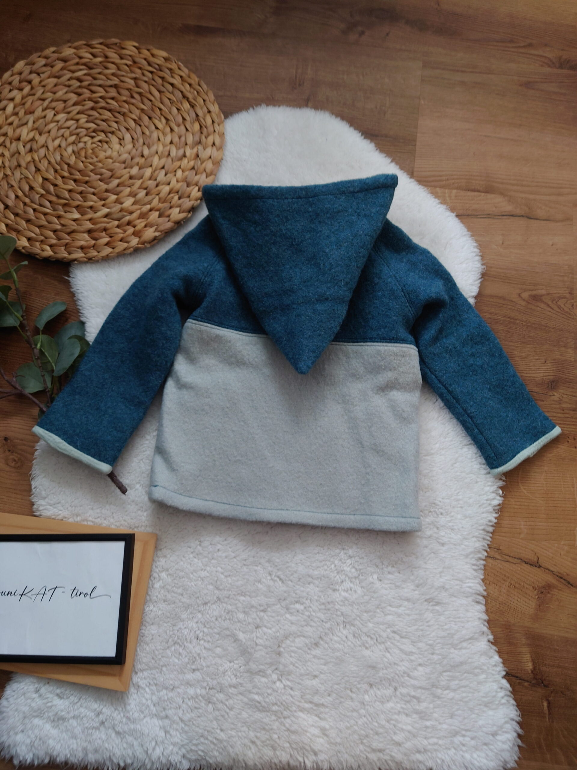 Walkjacke „Colorblocking Petrol & Mint“ 🧥🌲 - Gr. 92 – Bild 5
