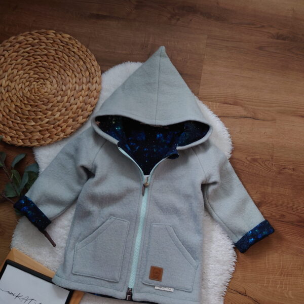 Walkjacke „Galaktischer Papagei“ 🌌🦜 - Gr. 98